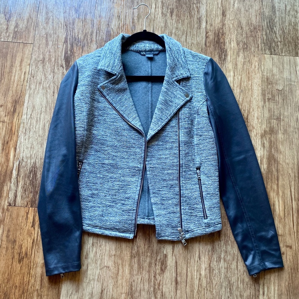 Armani Exchange Faux Leather Jacket (M)